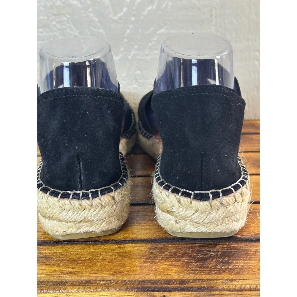 Fabiola Espadrille Flats Women's 9 Suede Cross Strap Slip On‎ Shoes